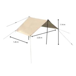 Xenos Strandtent/tarp - 220x145x114 cm- Strandaccessoires|Tenten