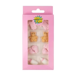 Xenos Taartdecoratie baby meisje - roze- Babyshower|Taartdecoratie
