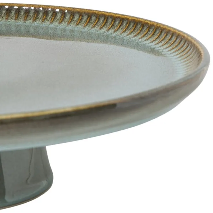 Xenos Taartplateau Toscane - groen - ø30x8 cm- Taartplateaus|Kerst Bakken