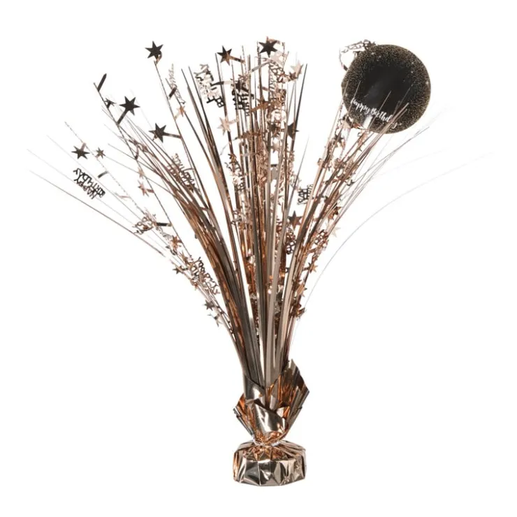 Xenos Tafeldecoratie happy birthday - rosé goud - 42 cm- Kinderfeestjes
