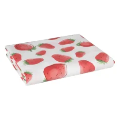 Xenos Tafelkleed aardbei - rood/wit - 150x220 cm- Tafelkleden