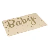 Xenos Tafelkleed baby - bruin/goud - 136x220 cm- Wegwerptafelkleden|Babyshower