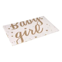 Xenos Tafelkleed baby girl - roze/goud - 136x220 cm- Wegwerptafelkleden|Babyshower