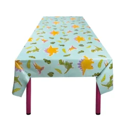 Xenos Tafelkleed dino - mulitkleur - 130x180 cm- Wegwerptafelkleden|Kinderfeestjes