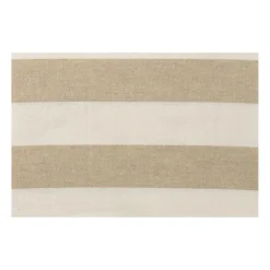 Xenos Tafelkleed gestreept - wit/beige - 140x240 cm- Tafelkleden|Kersttafelkleden