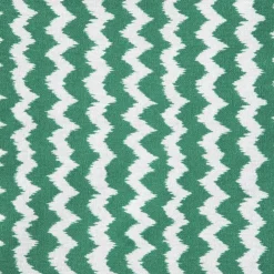 Xenos Tafelkleed zigzag - groen/wit - 140x240 cm- Tafelkleden