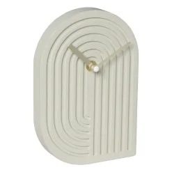 Xenos Tafelklok Emma - grijs - 19.5x13.5x3 cm- Klokken