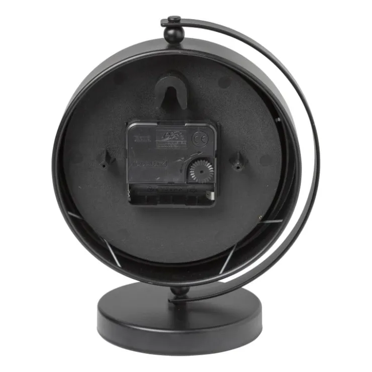 Xenos Tafelklok rond - metaal - 16x10.5x20 cm- Klokken