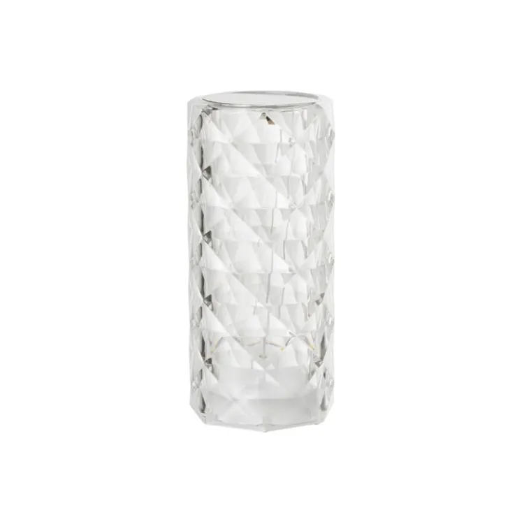 Xenos Tafellamp diamant - multikleur - 7x7x15.8 cm- Kerstcadeaus|Tafellampen
