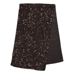 Xenos Tafelloper pailletten - koperkleur - 40x150 cm- Kersttafelkleden