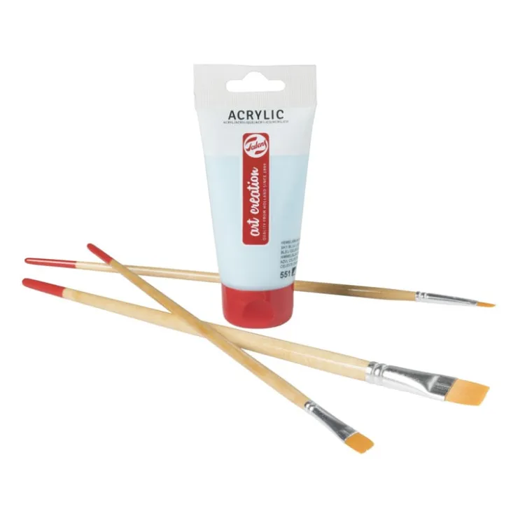 Xenos Talens acrylverf - blauw - 75 ml- Verf