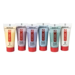 Xenos Talens acrylverf - metallic - set van 6- Verf