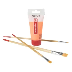 Xenos Talens acrylverf - oranje - 75 ml- Verf