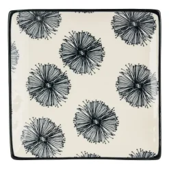 Xenos Tapas bord Sevilla - bloemen - 15x15 cm- Sushi Servies|Tapasservies