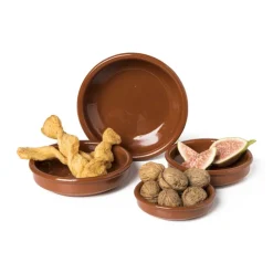 Xenos Tapas schaaltje klei - bruin - ⌀16 cm- Tapasservies
