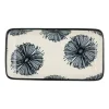 Xenos Tapas schaaltje Sevilla rechthoekig - bloemen - 12.5x6x5 cm- Sushi Servies|Tapasservies