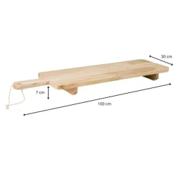 Xenos Tapasplank XL - hout - 100 cm- Borrelplanken