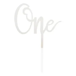 Tasty Me cake topper - One - zilver- Cake Toppers