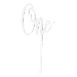 Tasty Me cake topper - One - zilver- Cake Toppers