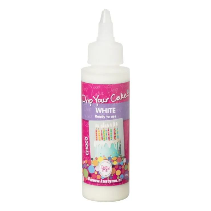 Xenos Tasty Me drip your cake - wit - 125 gram- Taartdecoratie|Kerst Bakken