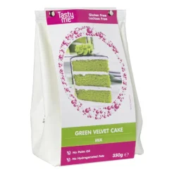 Tasty Me green velvet cake - groen - 350 gram- Bakmixen