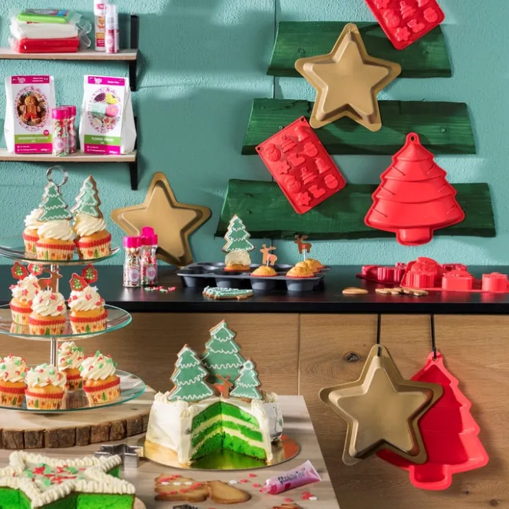 Tasty Me kerstboom mix - 45 gram- Taartdecoratie|Kerst Bakken