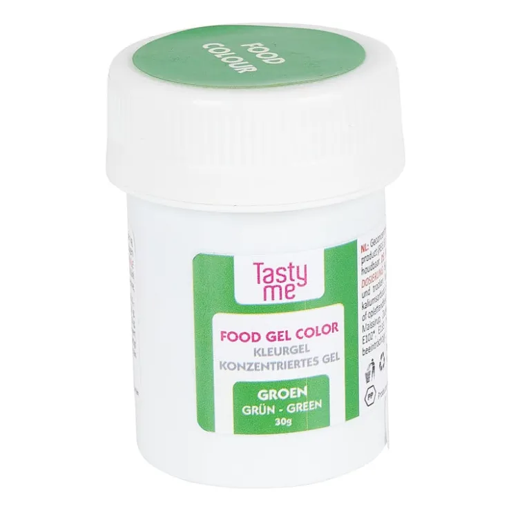 Tasty Me kleurgel - goen - 30 g- Kleurstoffen|Taartdecoratie