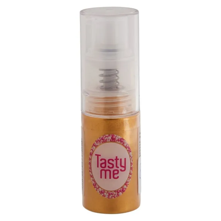 Tasty Me poederspray - goud - 10 gram- Taartdecoratie|Kerst Bakken