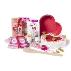 Tasty Me suikerfiguur hartjes - roze/rood/wit - 55 gram- Babyshower|Taartdecoratie