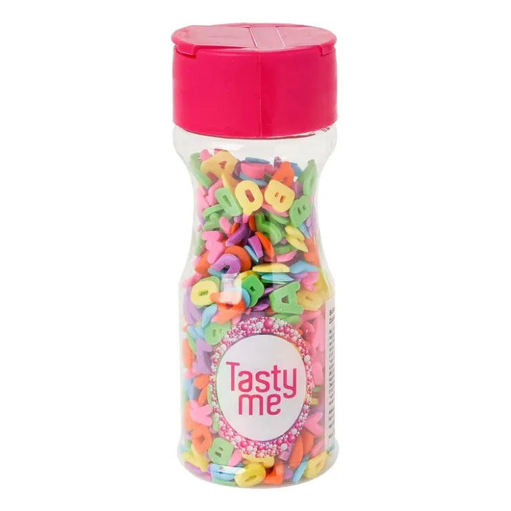 Tasty Me suikerfiguur letterpret - multikleur - 45 gram- Taartdecoratie