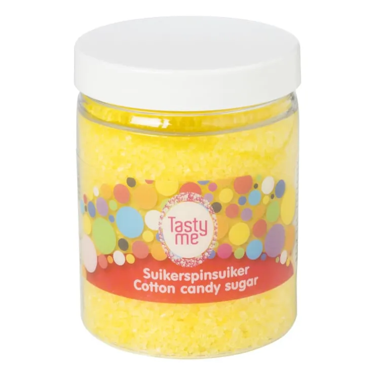 Tasty Me suikerspinsuiker - banaan/geel - 250 gram- Snoep|Suikerspin