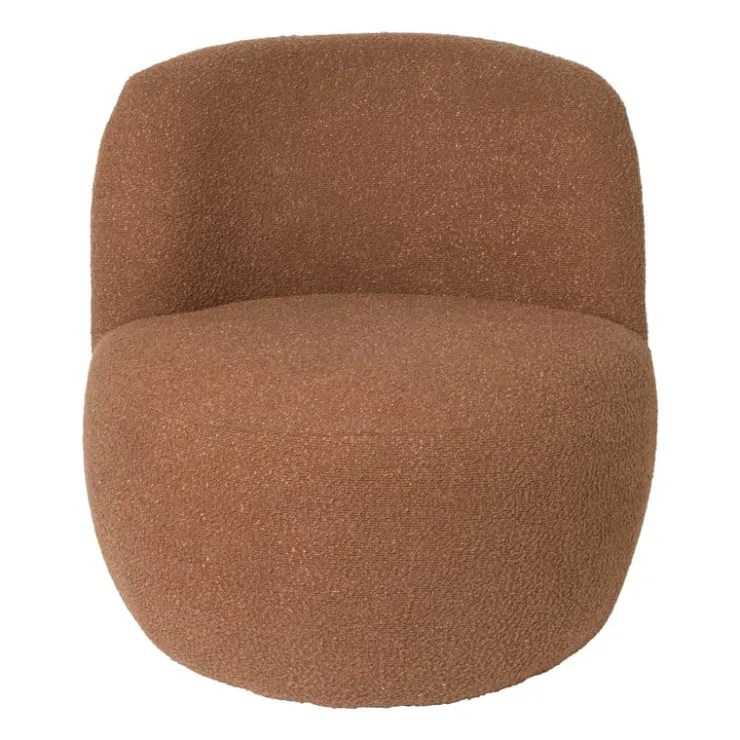 Xenos Teddy fauteuil - amber - ø73.5x71.5 cm- Fauteuils