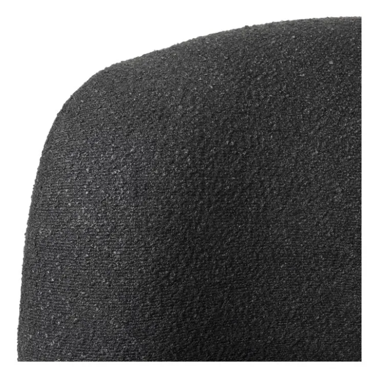 Xenos Teddy fauteuil - zwart - ø73.5x71.5 cm- Fauteuils