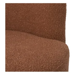 Xenos Teddy loveseat fauteuil - bruin - 71x120x71 cm- Bankjes
