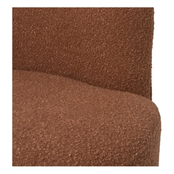 Xenos Teddy loveseat fauteuil - bruin - 71x120x71 cm- Bankjes