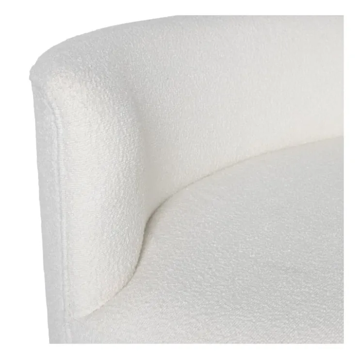Xenos Teddy loveseat fauteuil - wit - 71x120x71 cm- Bankjes