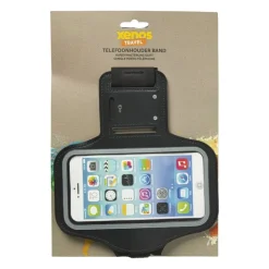 Xenos Telefoonhouder band - zwart- Opladers|Kerstcadeaus