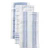 Xenos Theedoeken set van 3 - blauw /wit - 45x65 cm- Thee- En Keukendoeken
