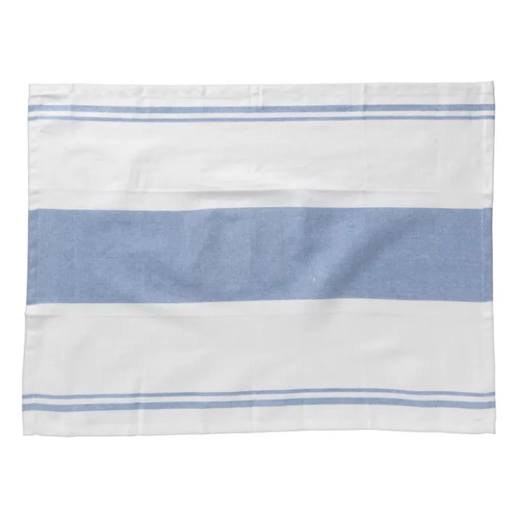 Xenos Theedoeken set van 3 - blauw /wit - 45x65 cm- Thee- En Keukendoeken