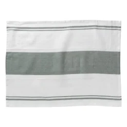 Xenos Theedoeken set van 3 - groen/wit - 45x65 cm- Thee- En Keukendoeken