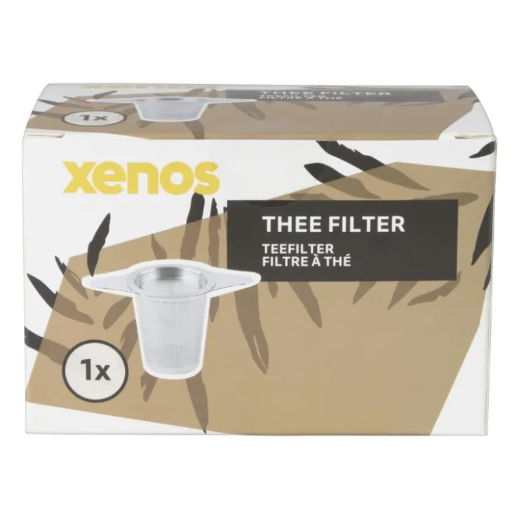 Xenos Theefilter - RVS - ø7.5x6 cm- Thee Accessoires