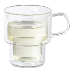 Xenos Theeglas dubbelwandig - 100 ml - glas- Theeglazen|Theeglazen