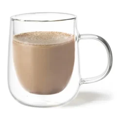 Xenos Theeglas dubbelwandig - 225 ml- Koffieglazen|Theeglazen