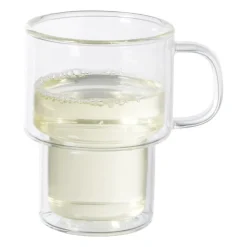 Xenos Theeglas dubbelwandig - 260 ml - glas- Theeglazen|Theeglazen