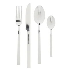 Xenos Theelepels - zilverkleurig - set van 2- Lepels