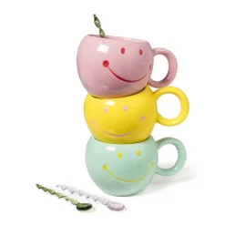 Xenos Theelepels groen - glas - set van 4- Thee Accessoires|Lepels