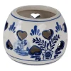Xenos Theelichthouder - Delfts blauw - ⌀9 cm- Holland Souvenirs