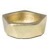 Xenos Theelichthouder achthoek - goud - ø5.5x2 cm- Waxinelichthouders
