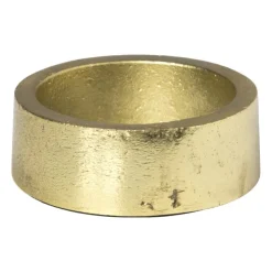 Xenos Theelichthouder rond - goud - ø5.5x3 cm- Waxinelichthouders