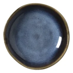 Xenos Theezakjeshouder Toscane - donkerblauw - ø9x2.1 cm- Thee Accessoires